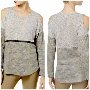 NWT INC International Concepts Cold Shoulder Top